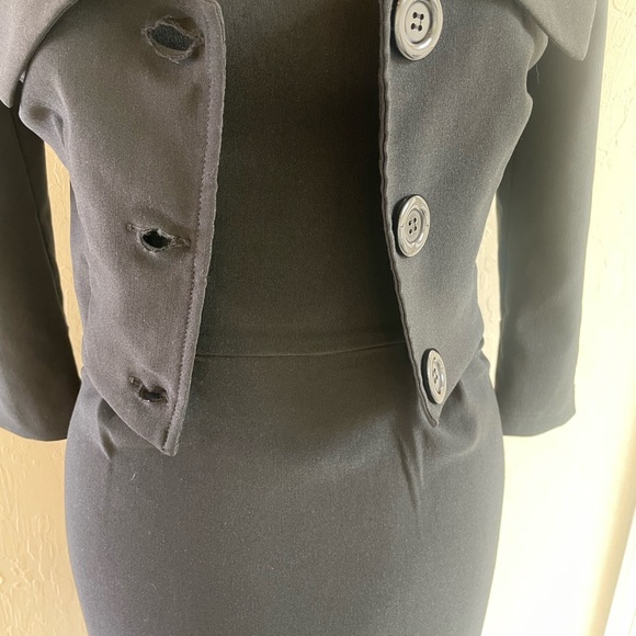 Gorgeous Bettie Page Tatyana Black Dress, Size XXS, Never Worn - Picture 4 of 9